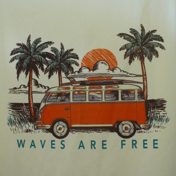 VAPOR APPAREL, SPF 50, LONG SLEEVE T SHIRT, SIZE XS, WAVES ARE FREE - Picture 2 of 4